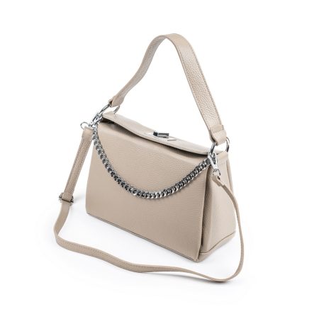 Velika kožna torba / Tasna-3771 krem