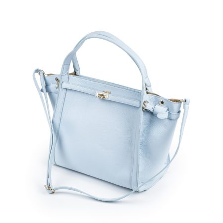 Velika kožna torba / Tasna-3668 svetlo plava