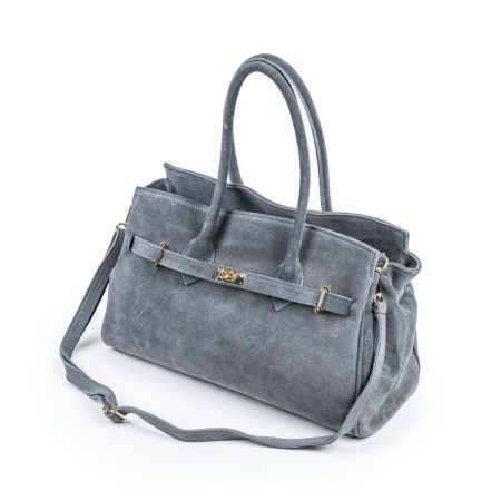 Velika kožna torba / Tasna-3653 siva