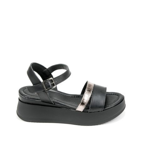 Alternative view of Ženske kožne sandale Pasito-7010920 crne ravne