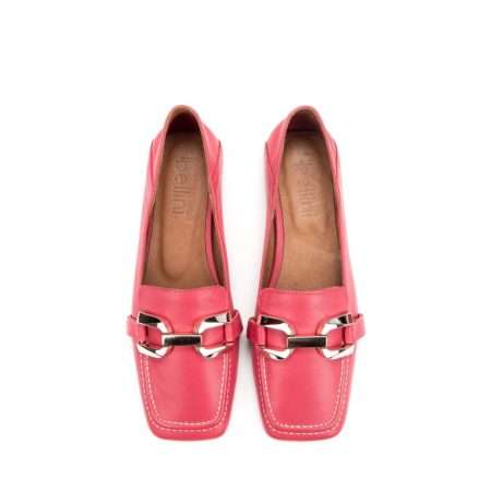 Ženske kožne plitke cipele La-Bellini-12313 crvene ravne - Kupite odmah na Creator.rs -