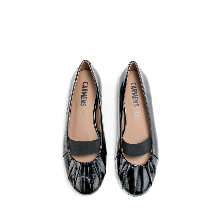 Ženske kožne baletanke Carmens-55281 crne ravne 3 Ženske kožne baletanke Carmens-55281 crne ravne - Slika 3