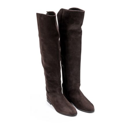 Ženske duboke čizme Carmens-56180 braon ravne