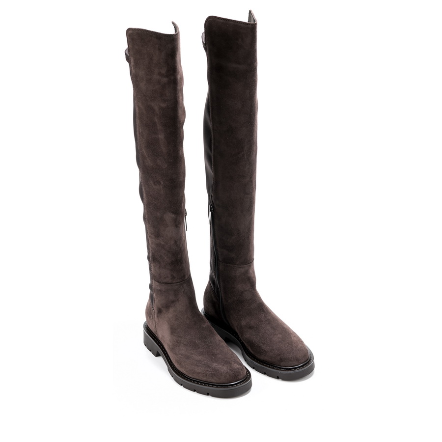 Ženske duboke čizme Carmens-48131 braon ravne 1 Ženske duboke čizme Carmens-48131 braon ravne