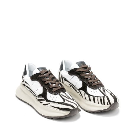 Ženske kožne plitke patike ETERNAL-458A3130D bele ravne