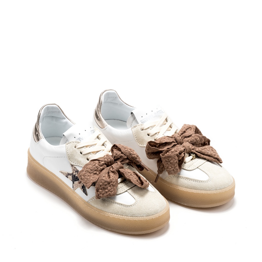 Ženske plitke patike Meline-525 bele ravne - Kupite odmah na Creator.rs -