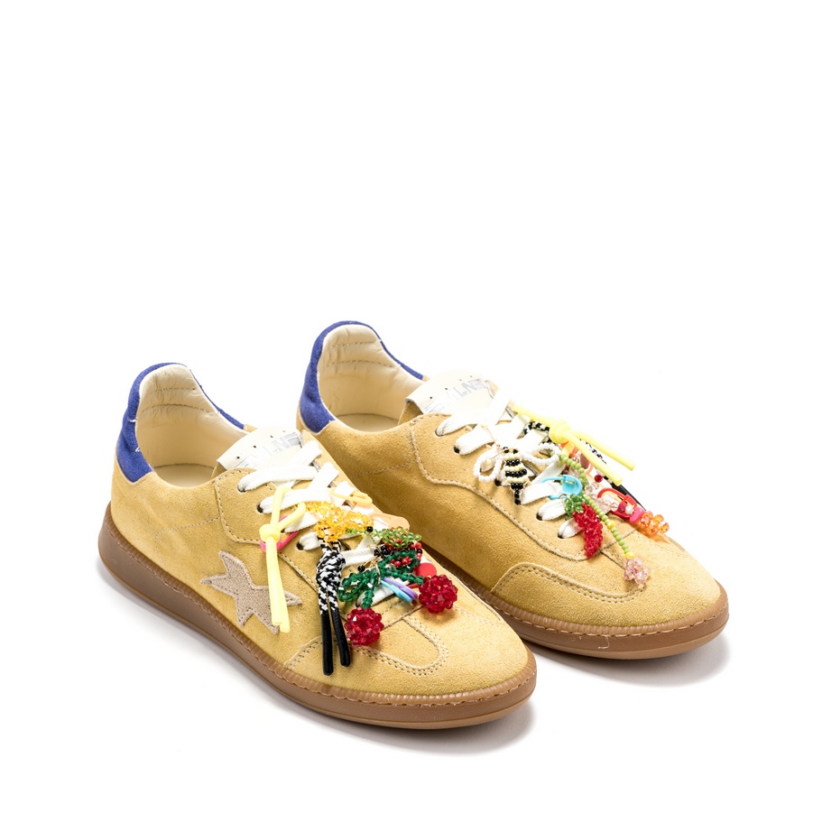 Ženske plitke patike Meline-525 žute ravne - Kupite odmah na Creator.rs -