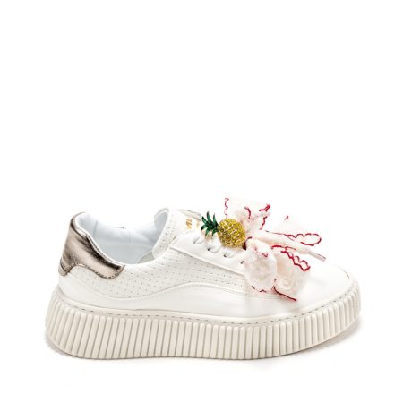 Alternative view of Ženske plitke patike Meline-8205 bele ravne