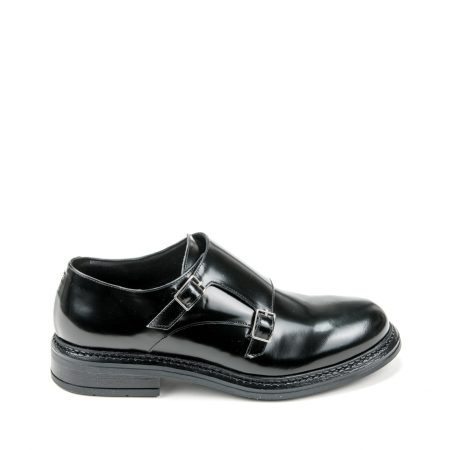 Alternative view of Ženske kožne mokasine Movimenti-7672 crne ravne