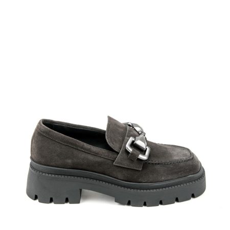 Alternative view of Ženske kožne mokasine Movimenti-7702 sive ravne