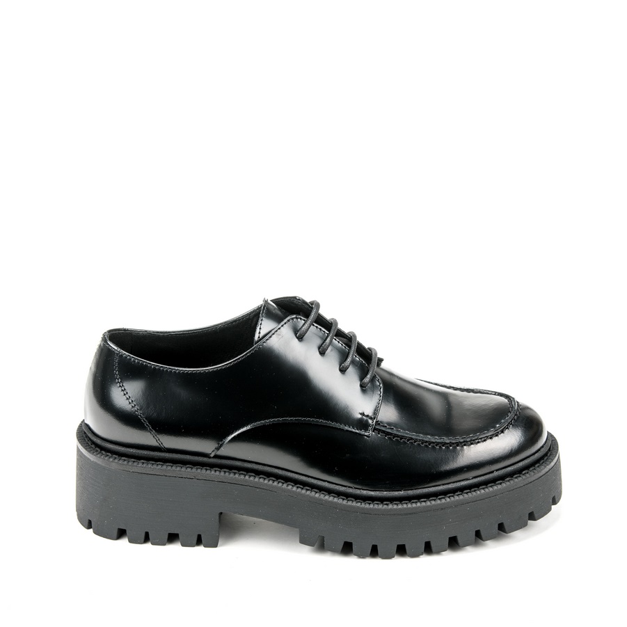 Ženske kožne plitke cipele Movimenti-7706 crne ravne 2 Ženske kožne plitke cipele Movimenti-7706 crne ravne - Slika 2