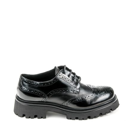 Alternative view of Ženske kožne plitke cipele Movimenti-7806 crne ravne