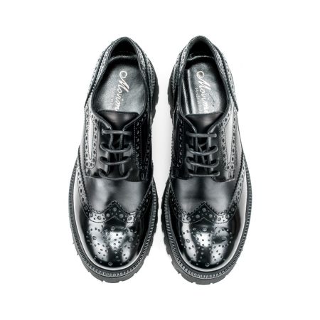 Ženske kožne plitke cipele Movimenti-7806 crne ravne 5 14162 movimenti 7806 nero 3