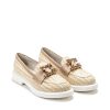 Ženske mokasine Movimenti-8014 svetlo bež ravne