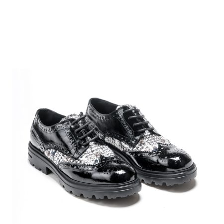 Ženske plitke cipele Movimenti-5213 crne ravne