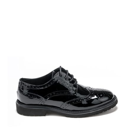 Alternative view of Ženske kožne plitke cipele Movimenti-5213 crne ravne