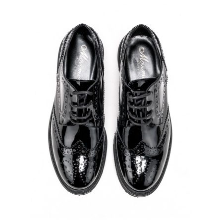 Ženske kožne plitke cipele Movimenti-5213 crne ravne 5 15913 movimenti 5213 vernice nero 3