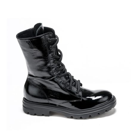 Alternative view of Ženske kožne plitke čizme Movimenti-7040 crne ravne