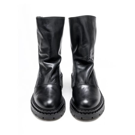 Ženske kožne plitke čizme Movimenti-7167 crne ravne 5 15918 movimenti 7167 vitelo nero 3