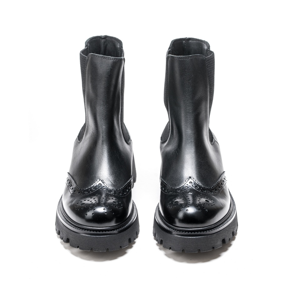 Ženske kožne plitke čizme Movimenti-7803 crne ravne 3 Ženske kožne plitke čizme Movimenti-7803 crne ravne - Slika 3