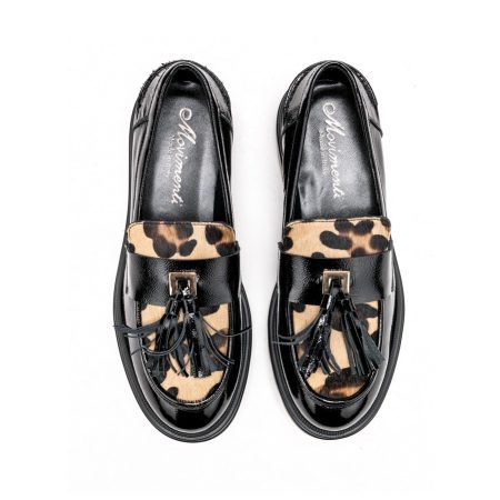 Ženske kožne mokasine Movimenti-7826 crne ravne 5 15924 movimenti 7826 naplak nero cava maculato 3