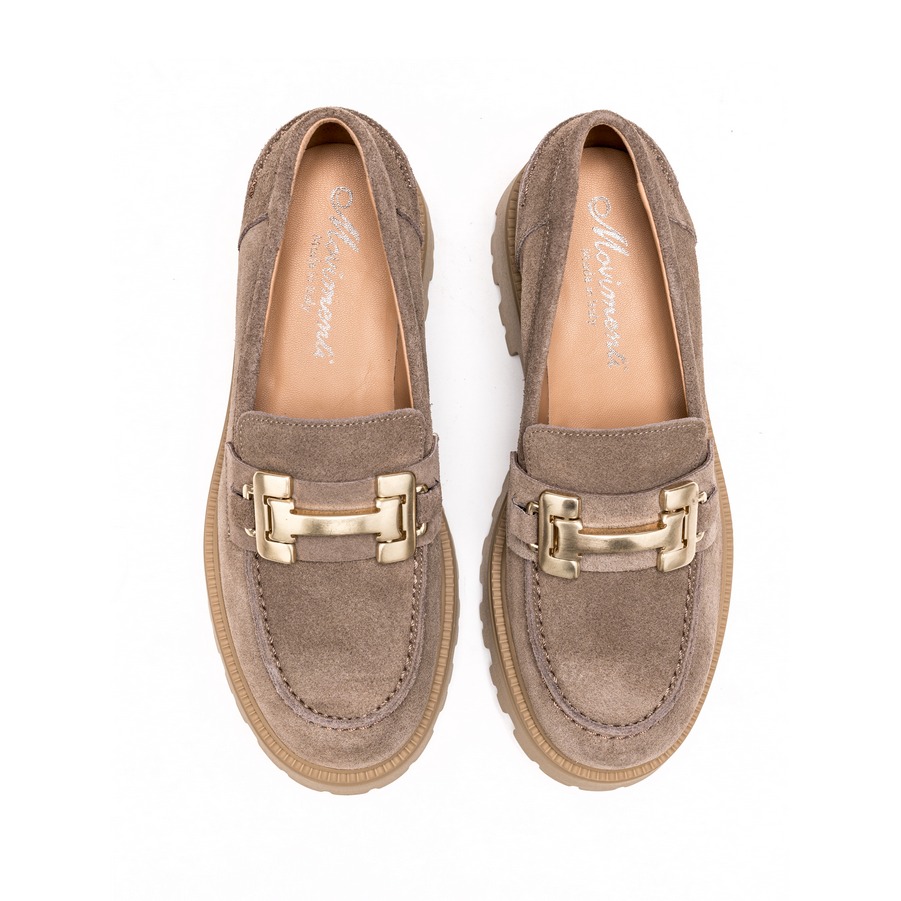 Ženske kožne mokasine Movimenti-7833 tamno bež ravne 3 Ženske kožne mokasine Movimenti-7833 tamno bež ravne - Slika 3