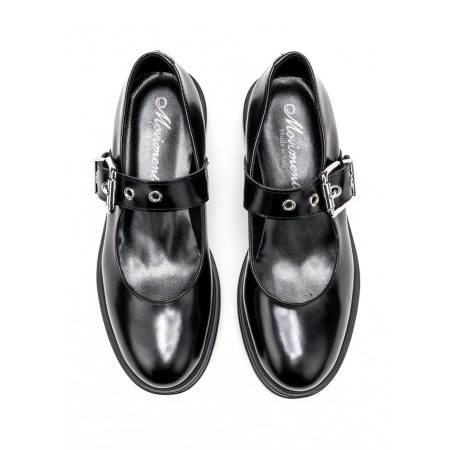 Ženske kožne plitke cipele Movimenti-7863 crne ravne 5 15931 movimenti 7863 asport nero 3