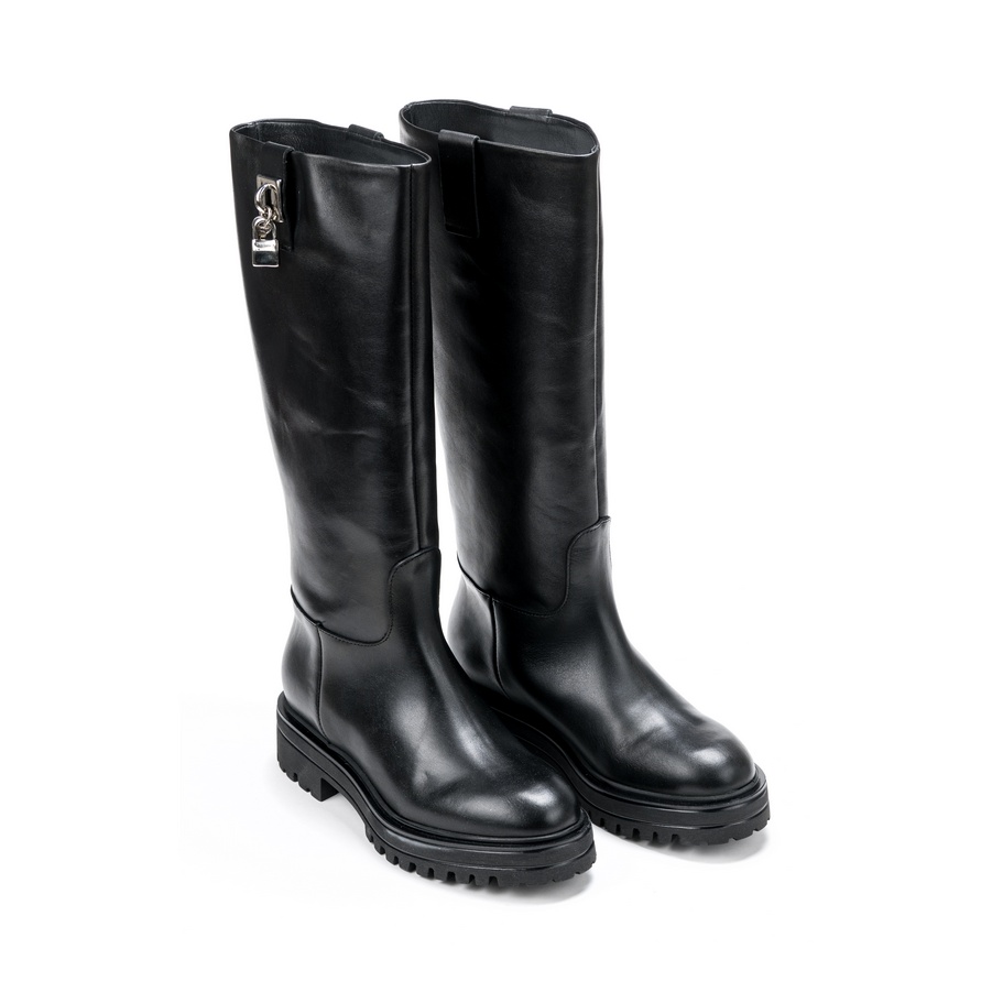 Ženske kožne duboke čizme Movimenti-7859 crne ravne 1 Ženske kožne duboke čizme Movimenti-7859 crne ravne