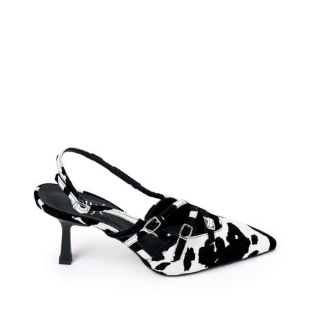 Alternative view of Ženske sandale Ovye-AT722 bele na štiklu