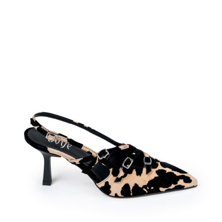 Alternative view of Ženske sandale Ovye-AT722 braon na štiklu