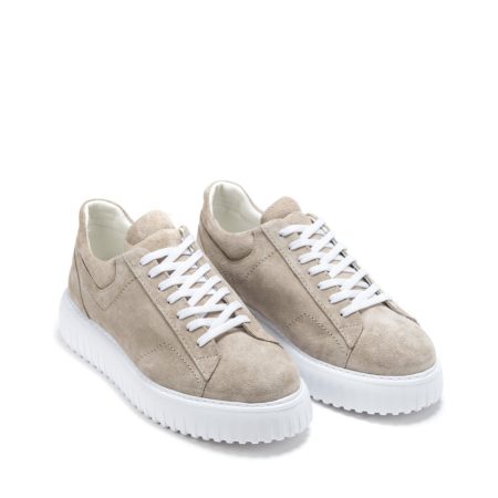 Muške kožne plitke patike Pasito-742-5 bež ravne