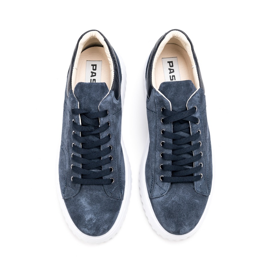 Muške kožne plitke cipele Pasito-743-2 plave ravne 3 Muške kožne plitke cipele Pasito-743-2 plave ravne - Slika 3