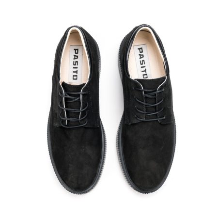 Muške kožne plitke cipele Pasito-761-1 crne ravne 5 16209 pasito 761 1 nero 3