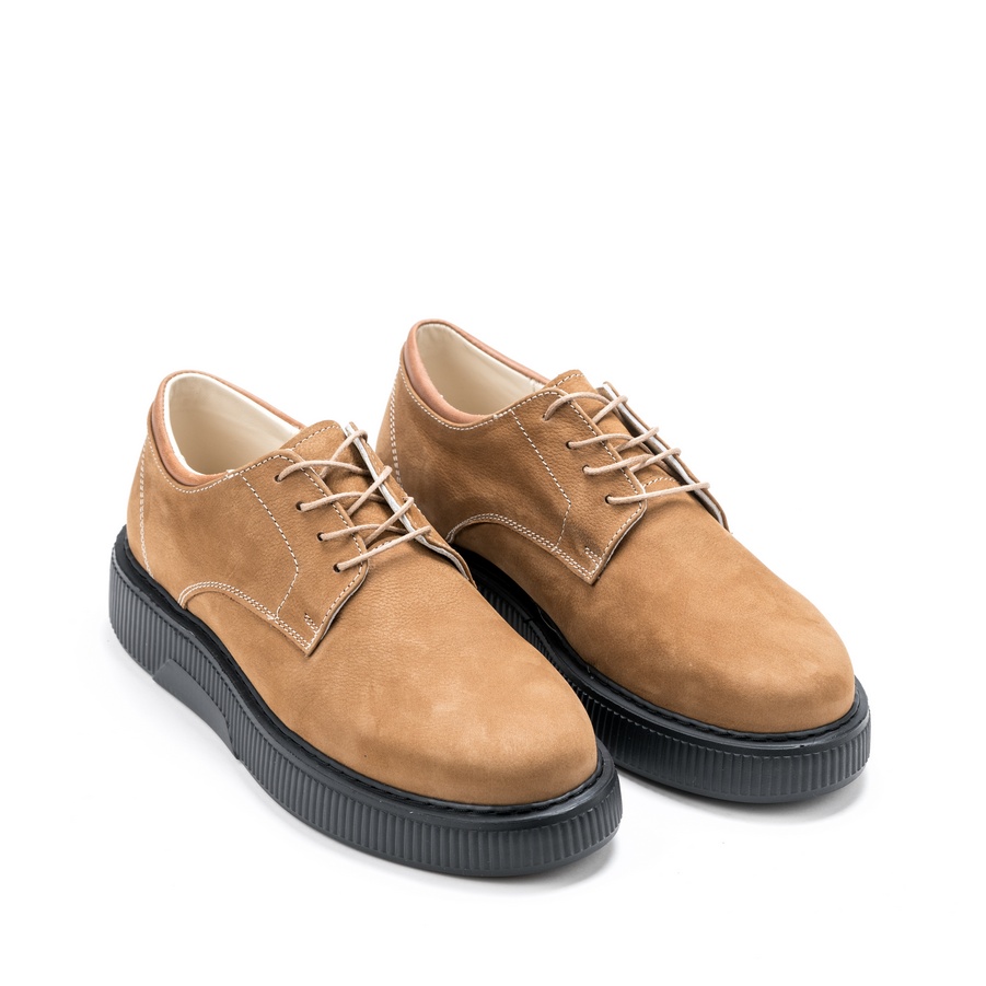 Muške kožne plitke cipele Pasito-761-3 svetlo braon ravne 1 Muške kožne plitke cipele Pasito-761-3 svetlo braon ravne