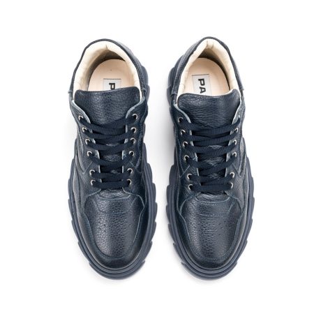 Muške kožne plitke cipele Pasito-751 plave ravne 5 16215 pasito 751 blu 3