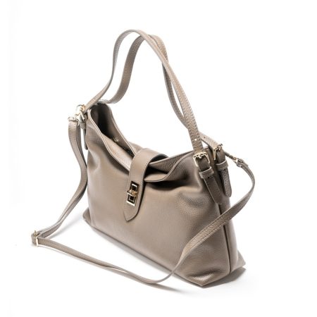 Velika kožna torba / Tasna-3804 krem