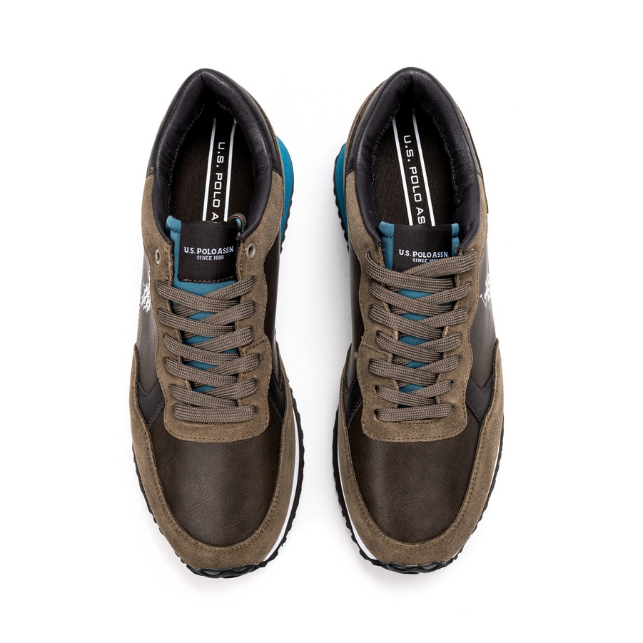 Muške plitke patike U.S.POLO-CLEEF005 braon ravne 3 Muške plitke patike U.S.POLO-CLEEF005 braon ravne - Slika 3