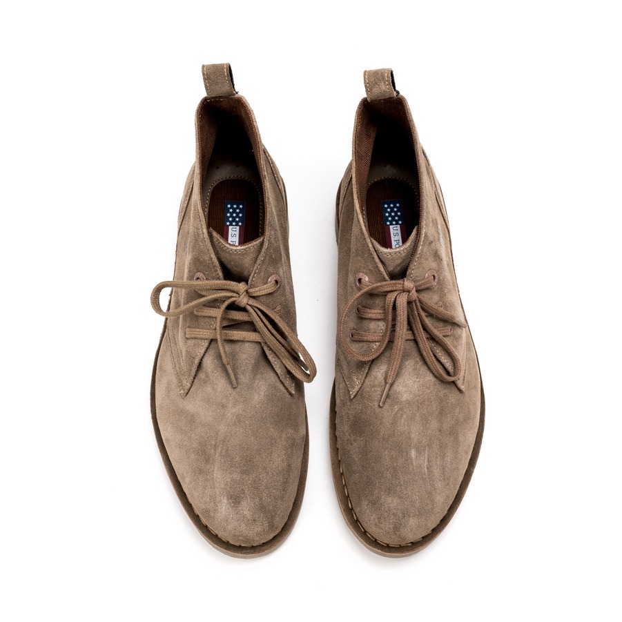 Muške duboke cipele U.S.POLO-MUST005 bež ravne 3 Muške duboke cipele U.S.POLO-MUST005 bež ravne - Slika 3